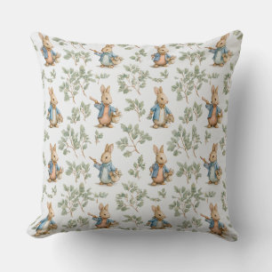 Almohada Decorativa con Patrón de Conejo