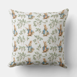 Almohada Decorativa con Patrón de Conejo