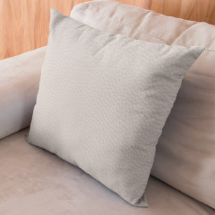 Almohada decorativa con patrón de cuero falso blan