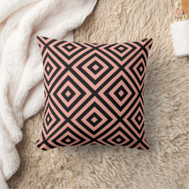 Almohada decorativa con patrón de diamante de salm