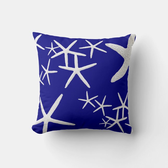 Almohada decorativa con patrón de estrella de mar  (Anverso)