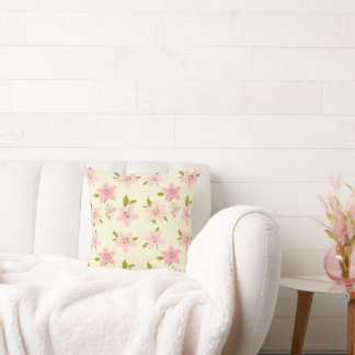 Almohada decorativa con patrón de jardín floral co