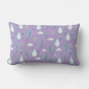 Almohada decorativa con patrón de nubes pastel ado