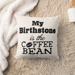 Almohada decorativa con piedras de beige y café