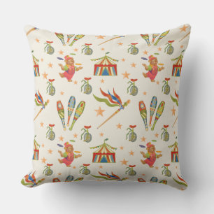 Almohada decorativa con tema de oso de circo para 