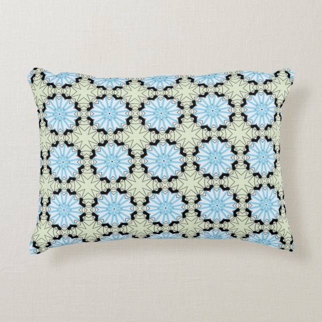 almohada decorativa con un patrón geométrico (Anverso)