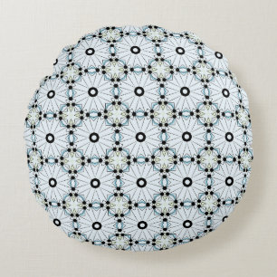 almohada decorativa con un patrón geométrico