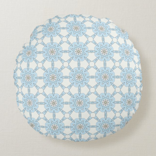 almohada decorativa con un patrón geométrico (Anverso)