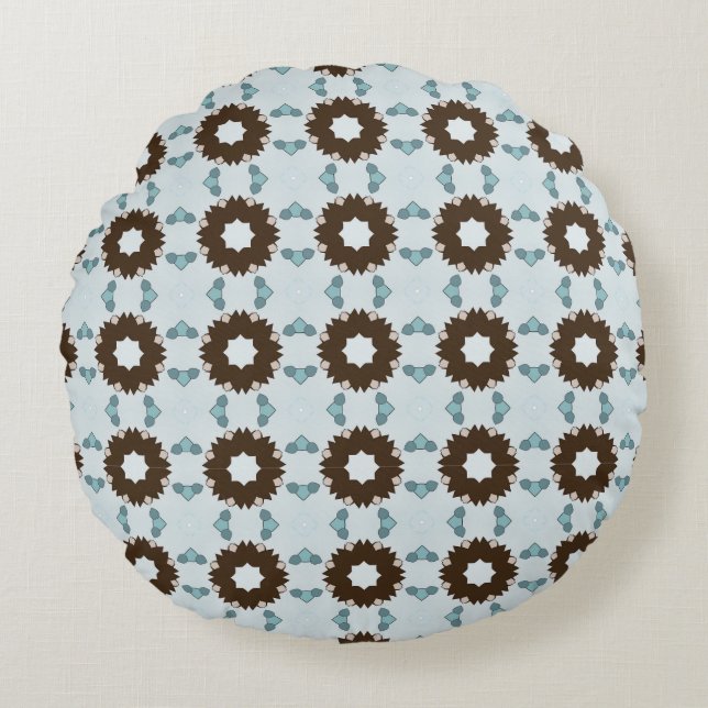 almohada decorativa con un patrón geométrico (Anverso)