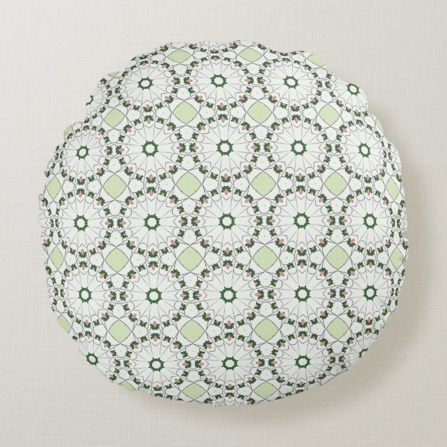 almohada decorativa con un patrón geométrico (Anverso)