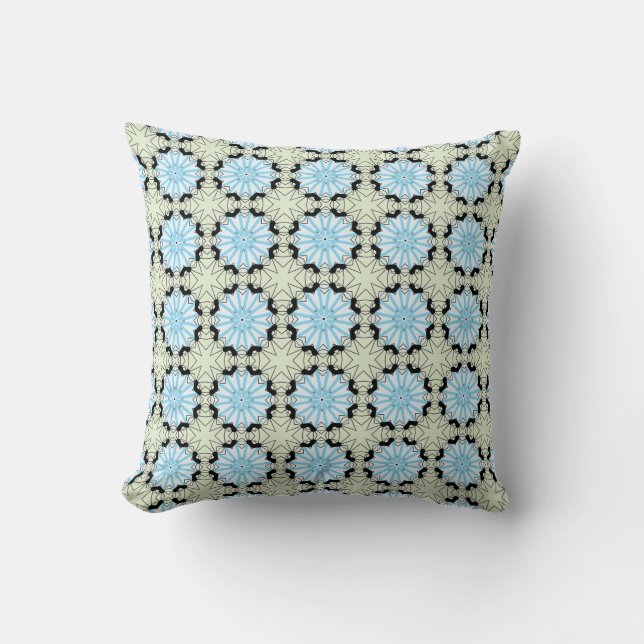 almohada decorativa con un patrón geométrico (Anverso)
