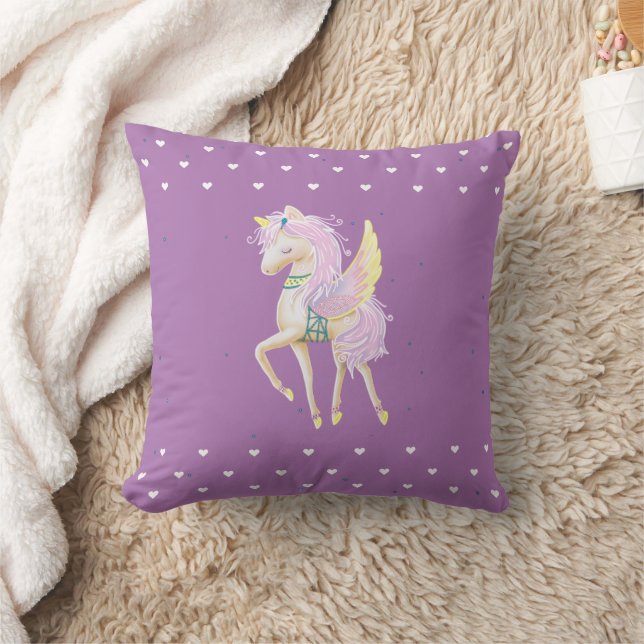 almohada decorativa con una bonita imagen de unico (Manta)