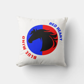 Almohada decorativa Corazón Rojo Mente Azul