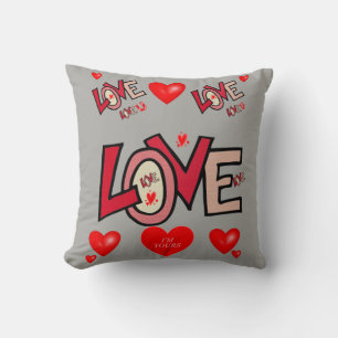 almohada decorativa corazones de San Valentín