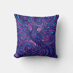 Almohada decorativa Cosmic Purple Bird