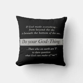 Almohada Decorativa de 16x16 dos caras "HazTuCosa"