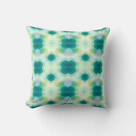 Almohada decorativa de acento geométrico en verde