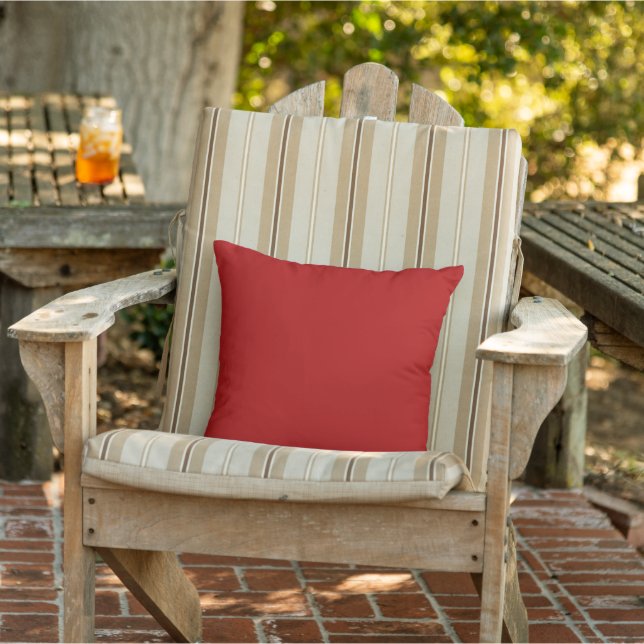 Almohada decorativa de acento rojo sólido (Silla)