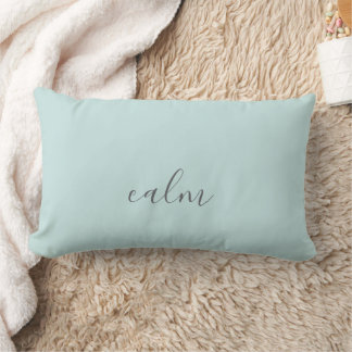 Almohada decorativa de acento verde calmado