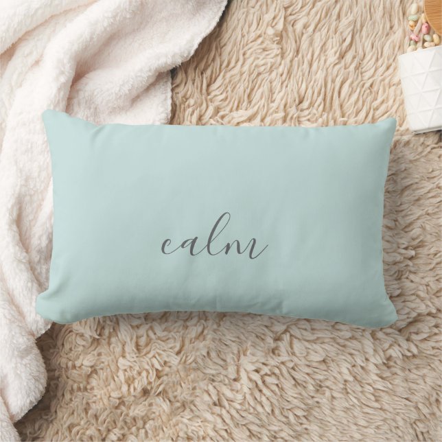 Almohada decorativa de acento verde calmado (Manta)
