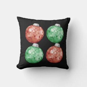 Almohada decorativa de adorno de disco Navidad