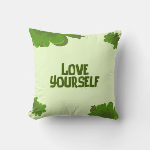 Almohada decorativa de afirmación positiva 'Ámate