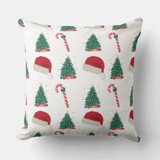 Almohada decorativa de alegría navideña – Sombrero