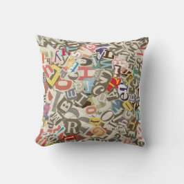 Almohada decorativa de alfabeto