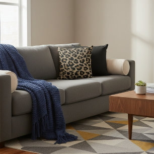 Almohada decorativa de algodón con estampado de le