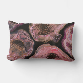 Almohada decorativa de amapolas rosas