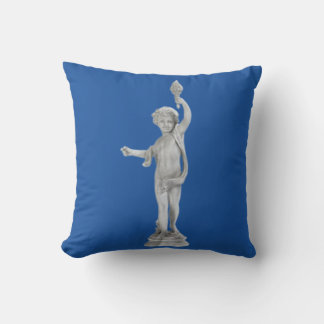 Almohada decorativa de ángel de jardín con antorch