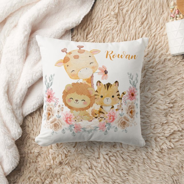 Almohada Decorativa de Animal Salvaje Adorable (Manta)