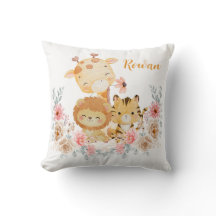 Almohada Decorativa de Animal Salvaje Adorable