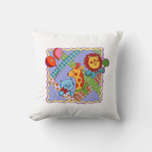 Almohada decorativa de animales de safari vintage