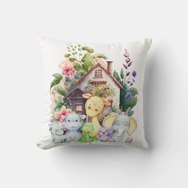Almohada Decorativa de Animales Lindos | Regalo Ad (Anverso)