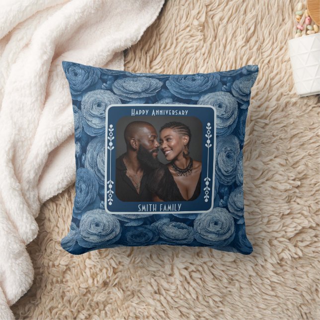 Almohada decorativa de aniversario de boda minimal (Manta)