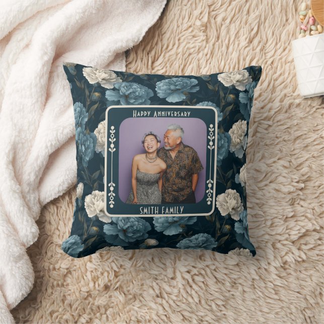 Almohada decorativa de aniversario de bodas dorado (Manta)