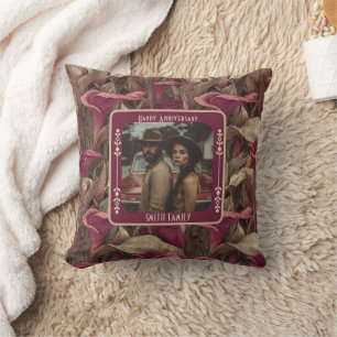 Almohada decorativa de aniversario recuerdo inspir