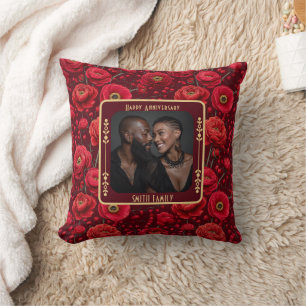 Almohada decorativa de aniversario sentimental de