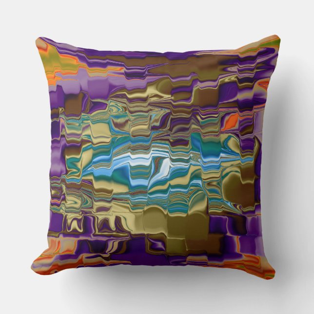 Almohada decorativa de arte abstracto (Anverso)