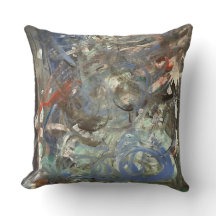 Almohada decorativa de arte abstracto