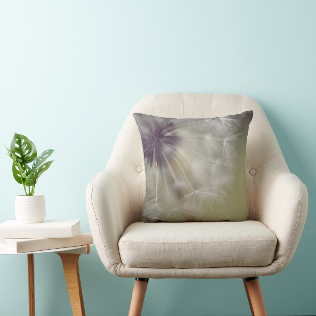 Almohada decorativa de arte de diente de león soña (Silla)