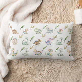 Almohada decorativa de arte de dinosaurio con acua