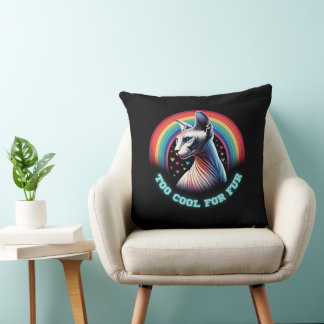 Almohada decorativa de arte de gato Sphynx
