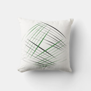 Almohada decorativa de arte de línea minimalista –