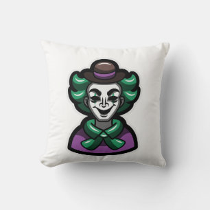 Almohada decorativa de arte de payaso Joker