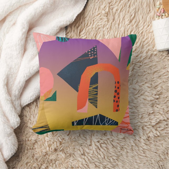 Almohada decorativa de arte moderno abstracto (Manta)