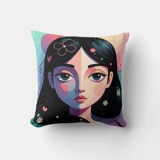 Almohada decorativa de arte moderno caprichoso
