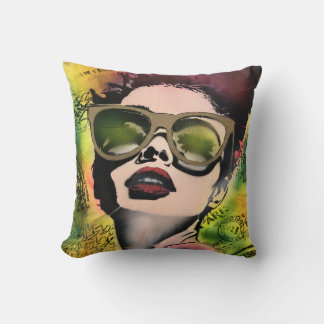 Almohada decorativa de arte pop con estilo parisin