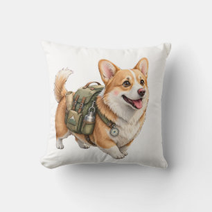 Almohada decorativa de aventuras de senderismo con